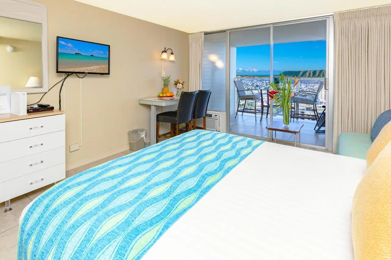 הונולולו Ocean & Diamond Head View Studio At Waikiki 0*,  ארצות הברית